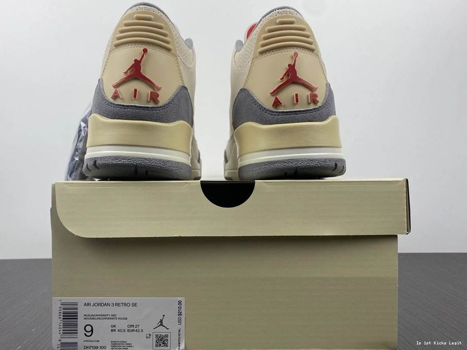 - Retro Jordan DH7139-100 Muslin 3 1103